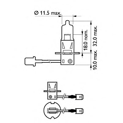 PHILIPS 12336PRC1 Bulb, fog light